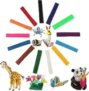 500 Pcs Wax Craft Sticks for Kids,13 Colors Wax String in Bulk,Reusable Molding Sculpting Sticks,Bendable Sticky Wax Yarn Sticks for DIY School Project,Funny Toy Art&Crafts Activity for Travel Home
