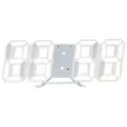 3D LED Digital Wall Clock Desk Alarm Clock Bedside Alarm Clock for Home Office #