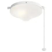 Kichler 380010 Yorke 11"W Single LED Ceiling Fan Light Kit - White