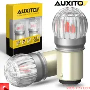 2X AUXITO 1157 2057 Pure Red LED Stop Turn Signal Brake Tail Lights Bulbs BAY15D (for: Subaru)