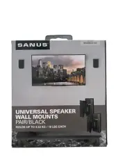 UNIVERSAL SPEAKER WALL MOUNTS PAIR/BLACK