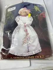 Vtg 1989 Titan Needlecraft “Springtime Doll” Stamped Cross Stitch Kit Unopened