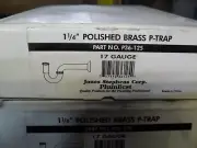 Jones Stephens Corp P36-125 P36125 17 Gauge 1-1/4" Polished brass P-trap
