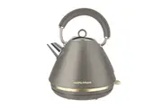 Morphy Richards Ascend Soft Gold Traditional Pyramid Kettle - Mushroom Grey - [New - Open Box]