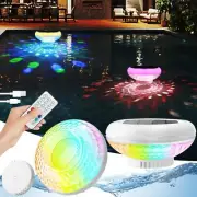 Floating Pool Lights, Solar Pool Chlorine Floater with USB Charging, 6.69 Inch