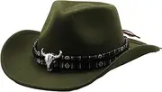 [UGPLM] Cowboy Hat Women Sunhat Comfortable Stylish Casual Cowgirl Hat Sun Hat for Shopping Travel Stage Performance Fishing Street