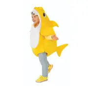Kids Boys Girls Adults Shark Family Cosplay Party Costume Fancy Dress Up Jumpsuit Gifts,Yellow - 1-2 Years