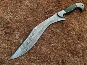 Kukri Knife Custom Made Hand Forged Damascus Steel Gurkha Kukri Knife