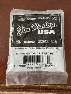 Dunlop 417R.96 Gator Grip STD PK Guitar Picks 72ct -- 72 Picks. #R63