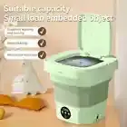 Portable Foldable Mini Washing Machine Collapsible Bucket For Travel Dorm Apt 8L