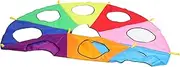 [Alasum] Cooperative Boys and Girls' Parachute Game 9 Holes Group Play Umbrella Early Learning Activity for Kindergarten