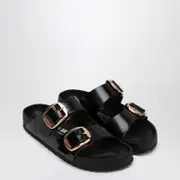 [Birkenstock] Slide Arizona Big Buckle In Shiny Black Leather 36 IT Black