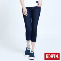 在飛比找蝦皮商城優惠-EDWIN 迦績EJ2透氣七分牛仔褲褲(原藍磨)-女款