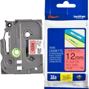 Brother Tze-431 Laminated Labelling Tape 12mm Black On Red
