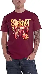 [Rock Off officially licensed products] Slipknot T Shirt The End So Far Group Photo Tribal S Nonogram Official Mens XL