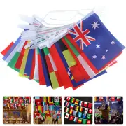 2 Set International Bunting Banners World Flags Euro Decorations