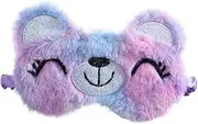 Vaguelly Cartoon Sleep Eye Mask for Soft Blindfold Headband for Naps Travel Sleep Elastic Strap Blocks Light for Comfortable Sleep Tie Dye Design