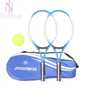 2Pcs Tennis Racket Set with Bag 21'' Rackets for Beginners & Youth Outdoor Play