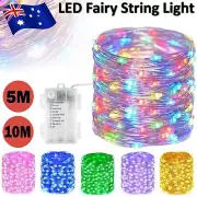 LED String Fairy Lights Battery Powered Copper Wire Xmas Wedding Party Light AUS