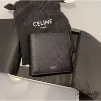 在飛比找蝦皮購物優惠-（橘子二手精品）CELINE 賽琳 粒面牛皮 手掌紋 黑色 