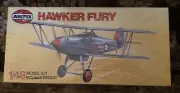 Airfix Hawker Fury British Biplane Fighter Plane Model Kit 1/48 NIB Series 4 Vtg