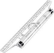 MyLifeUNIT Multi-Purpose Drawing Parallel Rolling Ruler Balancing Scale
