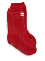 Hunter Kids Original Boot Slipper Socks Military Red Size M (US size 11-3K)