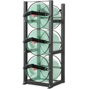 Refrigerant Tank Rack, with 3 x 30lbs Bottle Tanks, Cylinder Tank Rack 12.79x12.99x33.07 in, Refrigerant Cylinder Rack Gas Cylinder Racks and Holders for Freon, Gases, Oxygen,