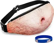 [Wisedom] Dad BOD Fanny Belly Waist Pack Gag Gifts Christmas,White Elephant Gifts Exchange