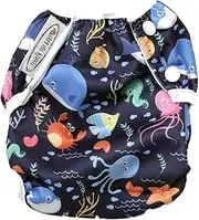 [Tinker Tot Baby] Reusable Swim Nappy - Small & Large Swim Nappies; Adjustable, Washable; Child, Toddler and Baby