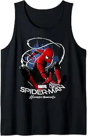 [Marvel] Spider-Man Homecoming Paint Splatter Action Pose Tank Top