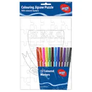 St Kilda Saints AFL Colouring Jigsaw Puzzle And Marker Set
