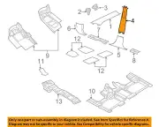 CHRYSLER OEM 16-22 Grand Cherokee WK Interior Trim-Upr Ctr Plr Trim 5VP05HL1AC