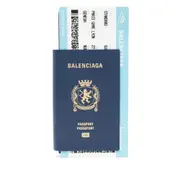 [Balenciaga] Balenciaga Passport Wallet ONE SIZE BLUE