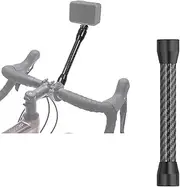 Carbon Fiber Bike Selfie Stick Mount Compatible with Action/Ace Pro 2 / Hero Carbon Fiber Selfie Stick for Riding Shooting Bike Video Volgs (Double-Ended 1/4 Positioning Hole,Medium)