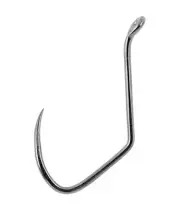Matzuo 141011-4/0-X Octopus Sickle Hook Black Chrome 4/0 Hook