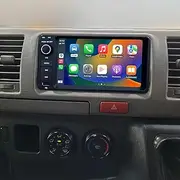 Linux System Car Radio Stereo Carplay Android Auto Upgrade Replacement for Toyota Hiace RAV4 Tarago Corolla Kluger Yaris, QLED Capacitive Touchscreen, Free Rear Camera (Retain The Original Camera)