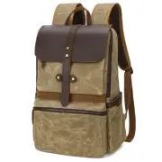 Vintage Canvas Leather Backpack