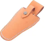 FRCOLOR Garden Shears Leather Holster Belt Bag Trimming for Garden Shears Leather Pruning Shears Sheath Salon Scissors Sheath Tool Bag Orange