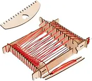 Kids Weaving Machine,Portable Weaving Machine Yarn Kit | Educational Wooden Interactive Creative Learning Toy for Kids Crochet Hand-Knitting Crafts Children Projects Adults