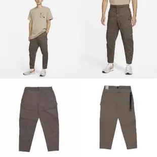 【NIKE 耐吉】長褲 NSW Tech Pack Pants 男款 工裝褲 可調式抽繩 口袋 棕 黑(DD6571-004)