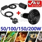 E27 Infrared Ceramic Heat Lamp Bulb + Holder For Reptile Pet Chicken Brooder Kit
