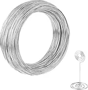 Aluminum Craft Wire, 98.4ft/ 30m 18 Gauge 1mm Metal Wire Flexible Bendable Crafting Wire for Jewelry Making DIY Crafts Gardening Sculpting