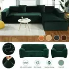 Velvet Stretch Sofa Covers Couch Slipcover Furniture Loveseat Settee Slipcover