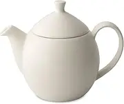 FORLIFE Dew Teapot with Basket Infuser, Natural Cotton, 14 oz/414ml