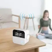 Smart Alarm Clock AM/FM Radio- White Noise Temperature-Humidity Sensor Person...