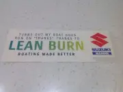 SUZUKI BOAT ENGINE GENUINE STICKER, FISHING BOATING YANMAR HONDA YAMAHA LURES