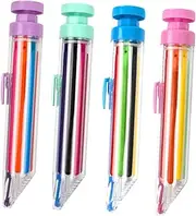 4pcs Multicolor Crayons Drawing Crayon Large Crayons Portable Writing Pen Interesting Pressing Pen Crayons Twistable Crayons Big Crayons for Wax