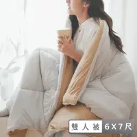 在飛比找momo購物網優惠-【棉床本舖】溫感澎澎被-雙人被6X7 可水洗/雙面料一面涼感