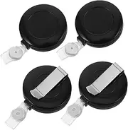 SUPVOX 4pcs Coin Disappear Device for Tricks Silent Vanishing Coin Gimmick for Close Up Performances for and Street Performers Black